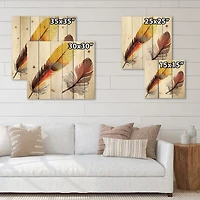 Designart - Colourful Boho Feathers IV