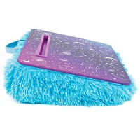 Make It Real™ 3C4G 12" x 17" Purple & Teal Celestial Deluxe Fur Lap Desk