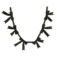 6ft. Black & White Dot Bow Garland by Ashland®