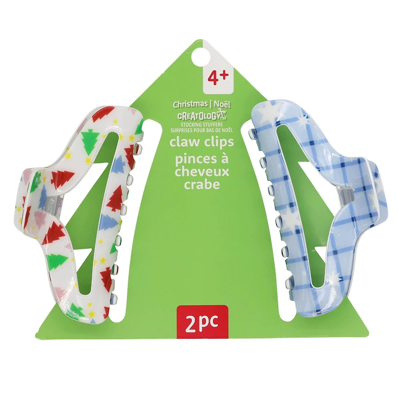 Winter Christmas Tree Claw Clips by Creatology™