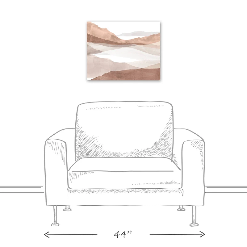 Boho Landscape 20" x 16" Canvas Wall Art