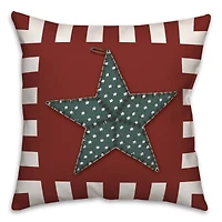 Primitive Star Throw Pillow
