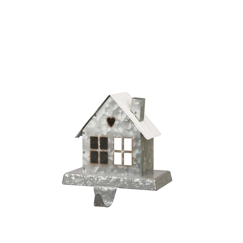 Glitzhome® 6" Galvanized House Stocking Holder