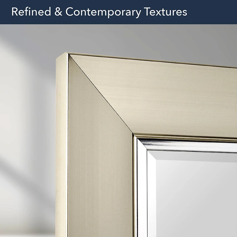 Head West 29" Brushed Nickel Frame Vanity Mirror