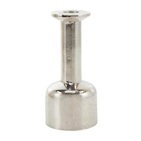 Silver Aluminum Taper Candle Holder with Rounded Bases Set