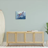 Stupell Industries Deep Ocean Sea Turtle Canvas Wall Art