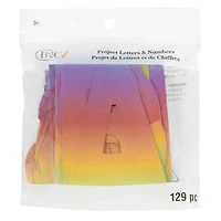 4" Rainbow Project Letter, Numbers & Characters by B2C™