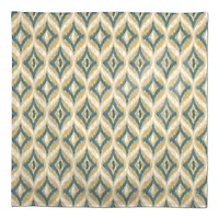 Blue and Yellow Ikat 58" x 58" Tablecloth