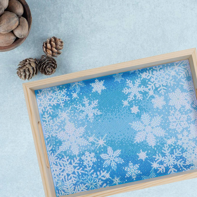 10" x 14" Snowflake Diamond Art Tray Kit by Make Market®