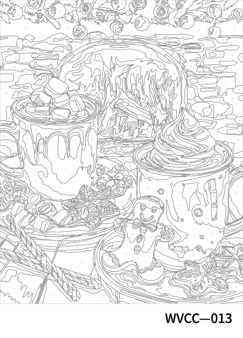 16" x 20" Cozy Cocoa Paint-by-Number Kit by Artist's Loft™