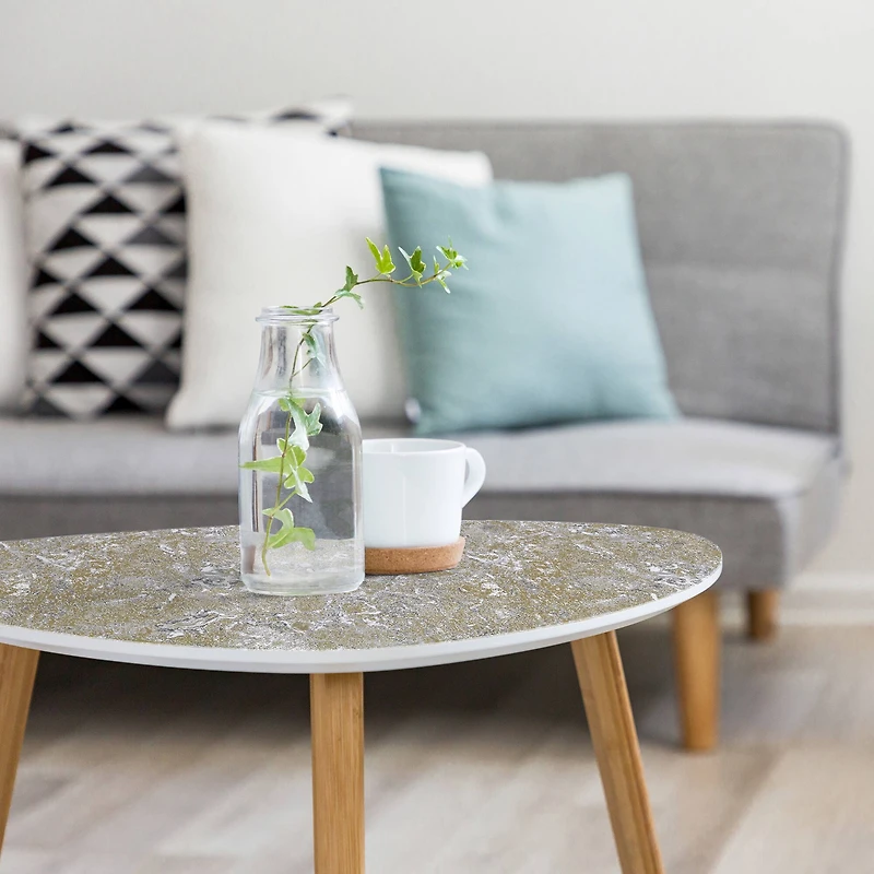 Fablon Marbre Gold Adhesive Film, 2ct.