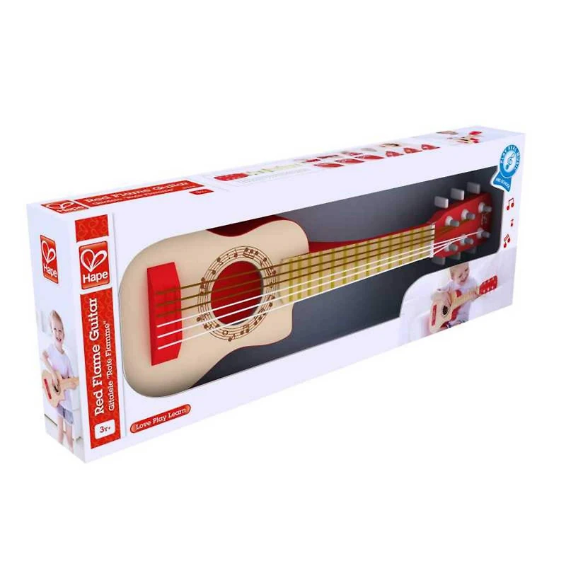 Hape 26" Red Flame First Musical Guitar