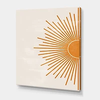 Designart - Orange Sun Print I
