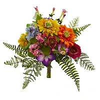 13" Mixed Flowers Bush, 2ct.