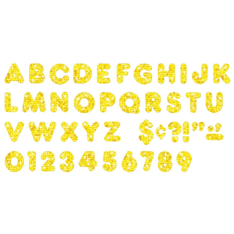 TREND Enterprises® Sparkle 4" Casual Uppercase Ready Letters®, 71 Per Pack