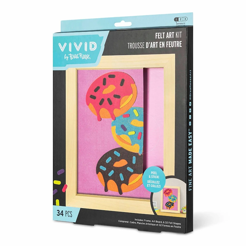 VIVID by Brea Reese® Donuts Felt Art Kit