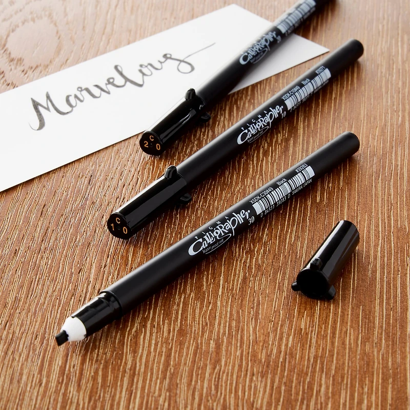6 Packs: 3 ct. (18 total) Pigma® Calligrapher™ Black Pen Set