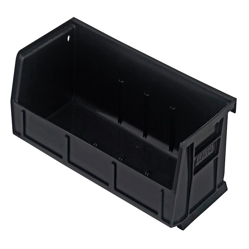 Quantum Storage Systems® Black 5.375" x 11" x 3" ULTRA Stack & Hang Bins, 8ct.