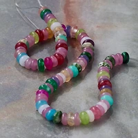 Mixed Stone Rondelle Beads by Bead Landing™