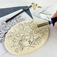 ArtSkills® 55 Piece Beginners Wood Burning Kit with Wood Rounds