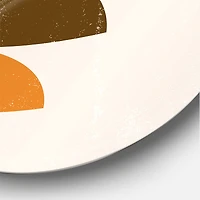 Designart - Abstract Minimal Sun and Moon In Earth Tones I