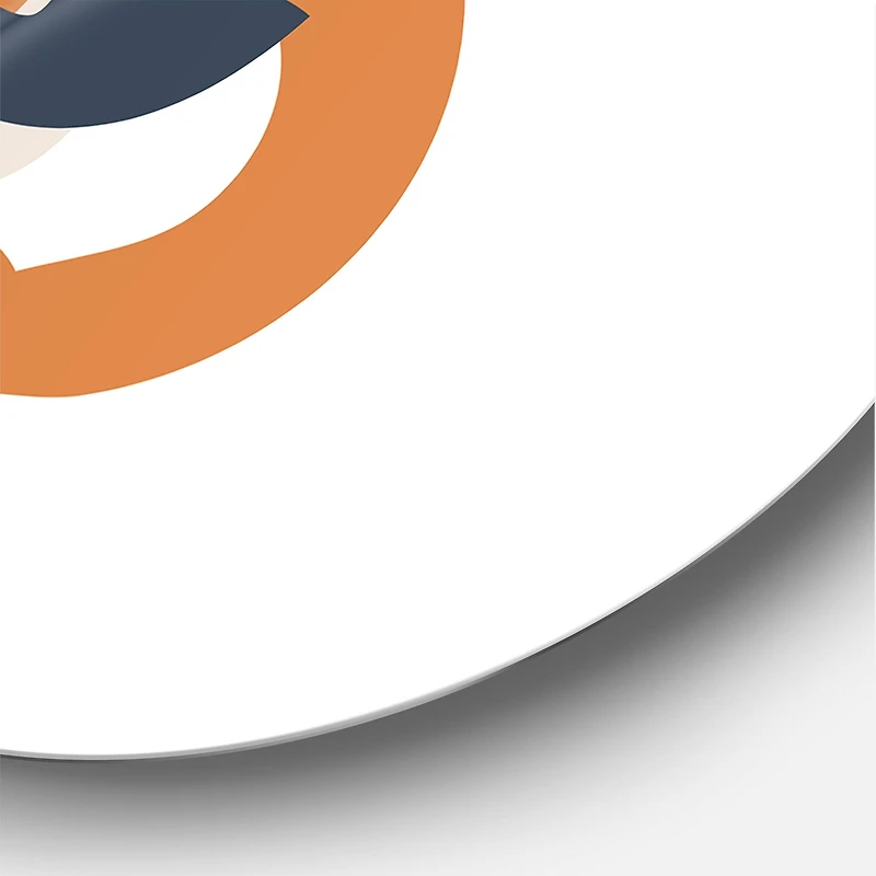 Designart - Abstract Flowers On Minimal Shapes IX