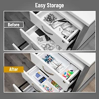 Mind Reader 25-Piece Drawer Organizer Set, Storage Trays