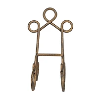 9" Brown Metal Traditional Easel