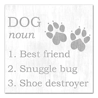 Dog Definition Canvas Wall Art