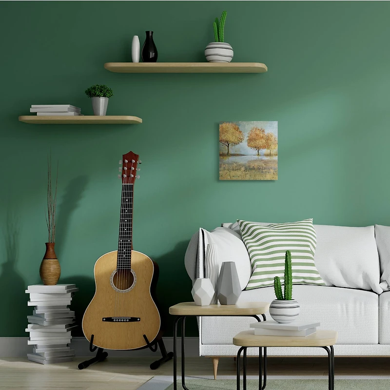 Stupell Industries Autumn Trees by Lake Canvas Wall Art