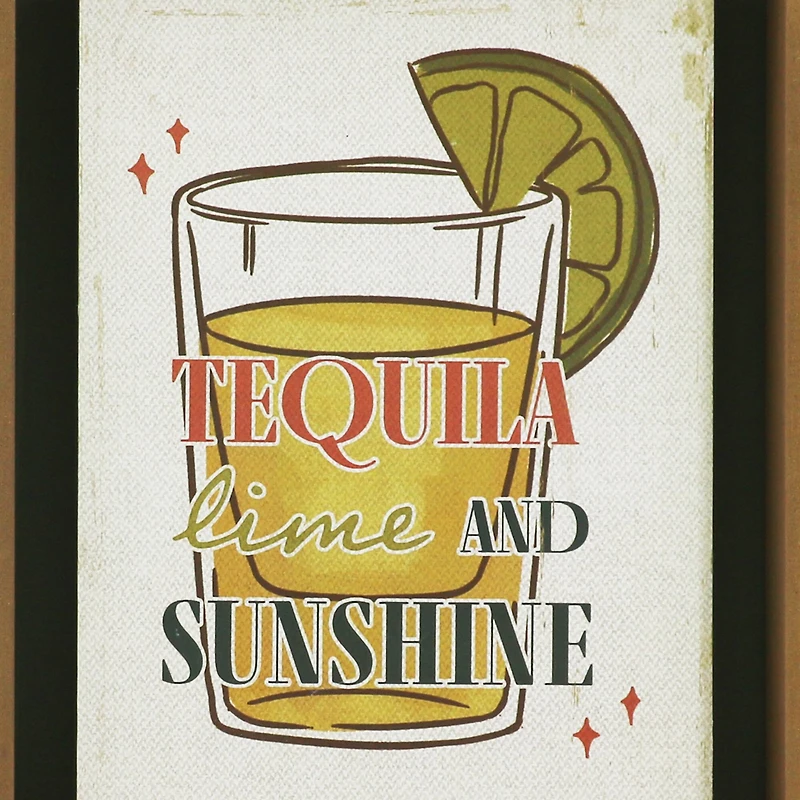 8" Tequila, Lime and Sunshine Block Tabletop Décor by Ashland®