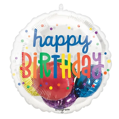20" Rainbow Birthday Insider Balloon