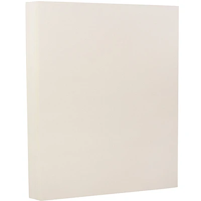 JAM Paper Strathmore Natural White Wove 8.5" x 11" Extra Heavy-Weight Cardstock, 25 Sheets