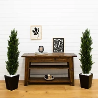 4ft. Potted UV Resistant Topiary Cedar Trees, 2ct.