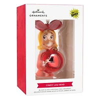 Hallmark Dr. Seuss's How the Grinch Stole Christmas!™ 4" Cindy-Lou Who with Ornament Blown Glass Ornament