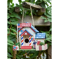 8.5" U.S.A. Patriotic Birdhouse