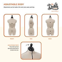 Dritz® My Double Designer Dress Form with Adjustable Tri-Pod Stand