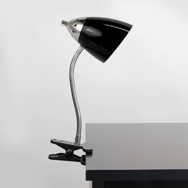 LimeLights 17.5" Flossy Flexible Gooseneck Clip Light Desk Lamp