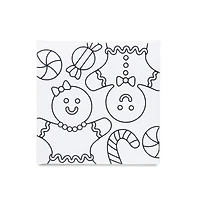 5" x 5" Gingerbread Cookies Canvas Painting Kit by Artist's Loft™