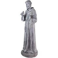 28" St. Francis with Bird Outdoor Garden Statue