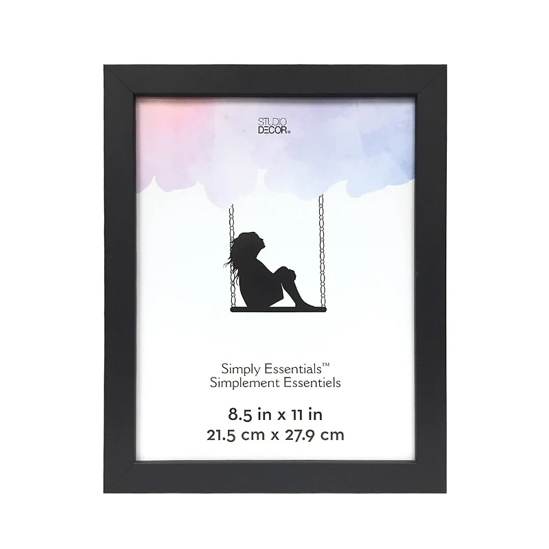 Simply Essentials™ 8.5" x 11" Black Flat Top Frame by Studio Décor®