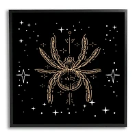 Stupell Industries Starry Halloween Spider Insect Framed Giclée Wall Art