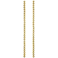 Gold Metal Faceted Round Beads, 4mm by Bead Landing™