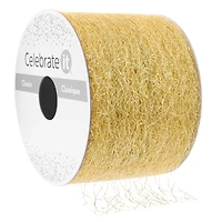 2.5" x 10yd. Gold Mesh Ribbon by Celebrate It® Classic
