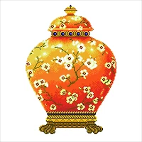Diamond Dotz® Red Vase Diamond Painting Kit
