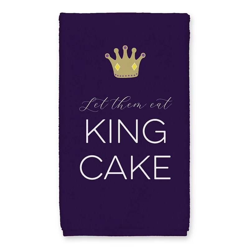 Let Them Eat King Cake Mardi Gras Tea Towel Set