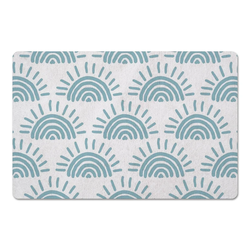 Sun Pattern Floor Mat