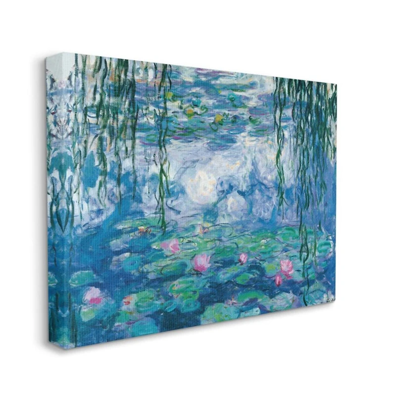 Stupell Industries Classic Water Lilies Painting Monet Pond Detail Canvas Wall Art