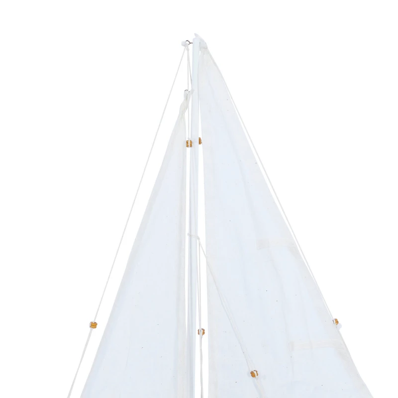 26" Wooden Sail Boat Sculpture