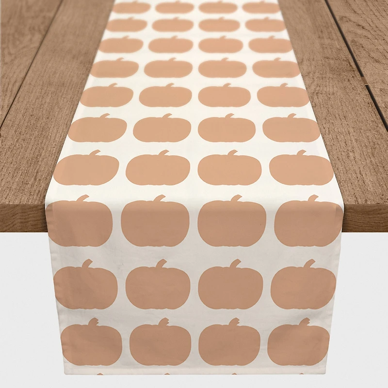 90" Pumpkin Earth Tones Poly Twill Table Runner